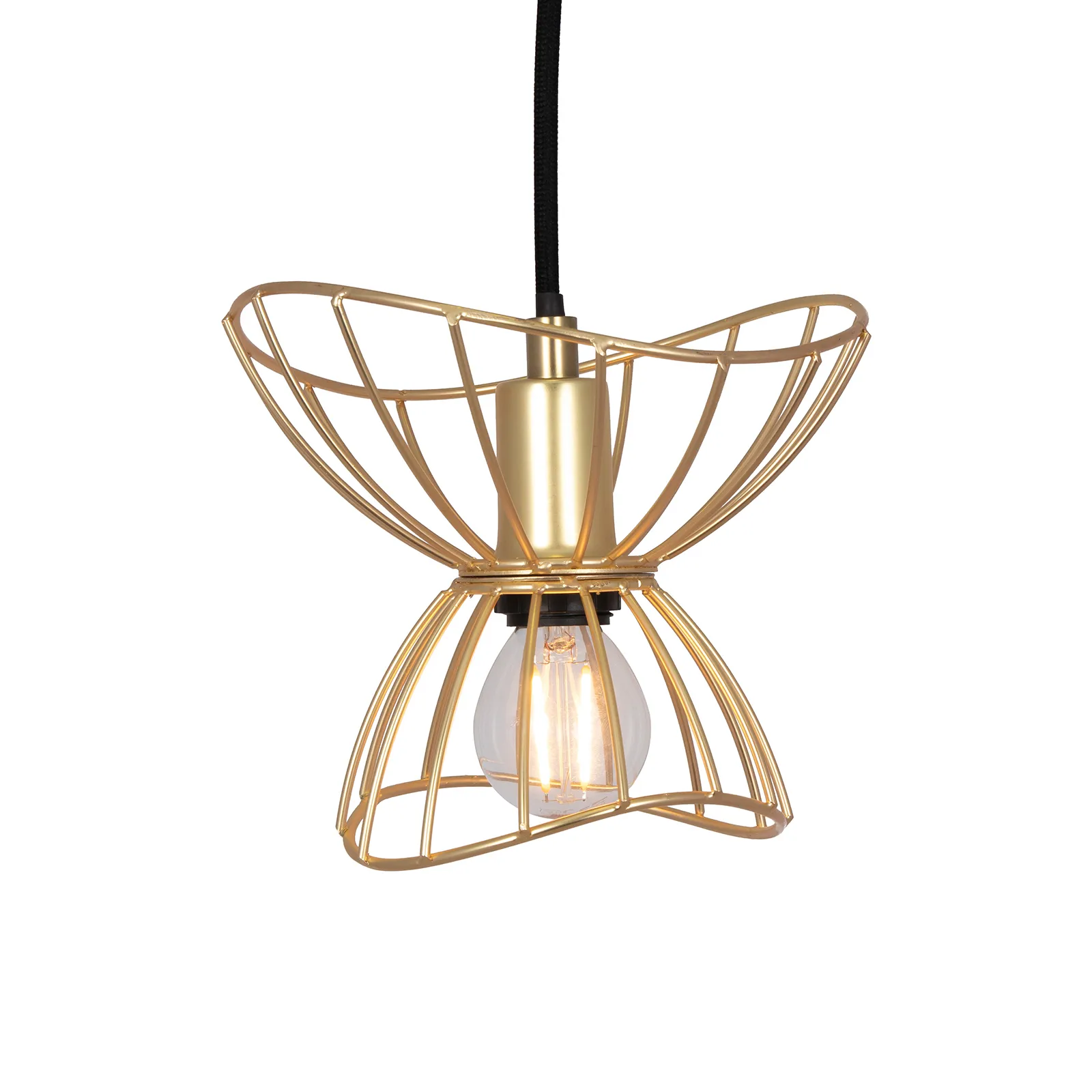 Lámpara colgante Ray mini Ø16 cm, Latón cepillado Globen Lighting