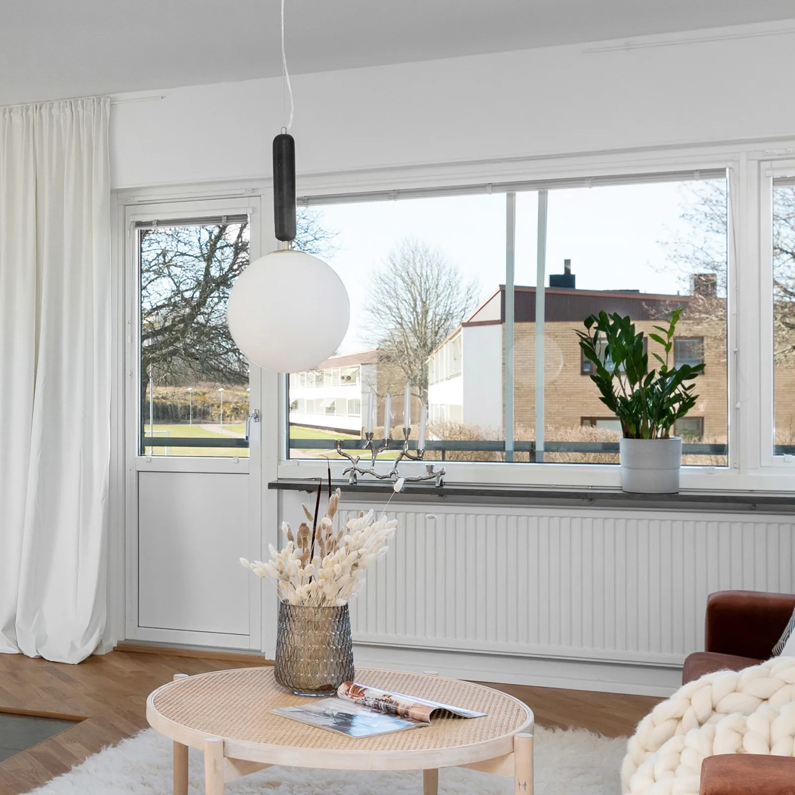 Lámpara colgante Torrano 30 cm, negro Globen Lighting