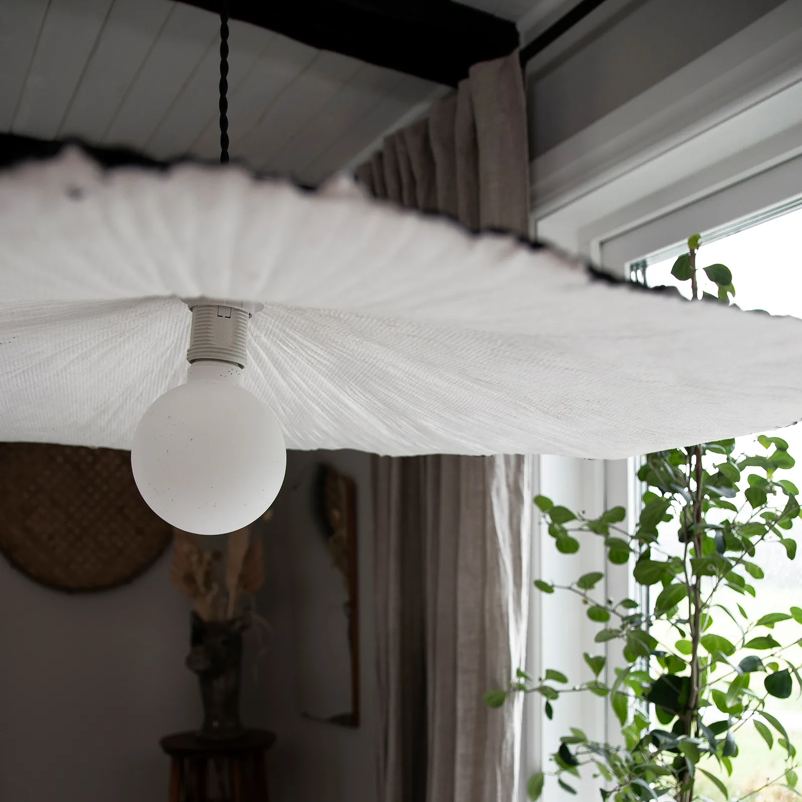 Lámpara colgante Tropez 82 cm, negro Globen Lighting