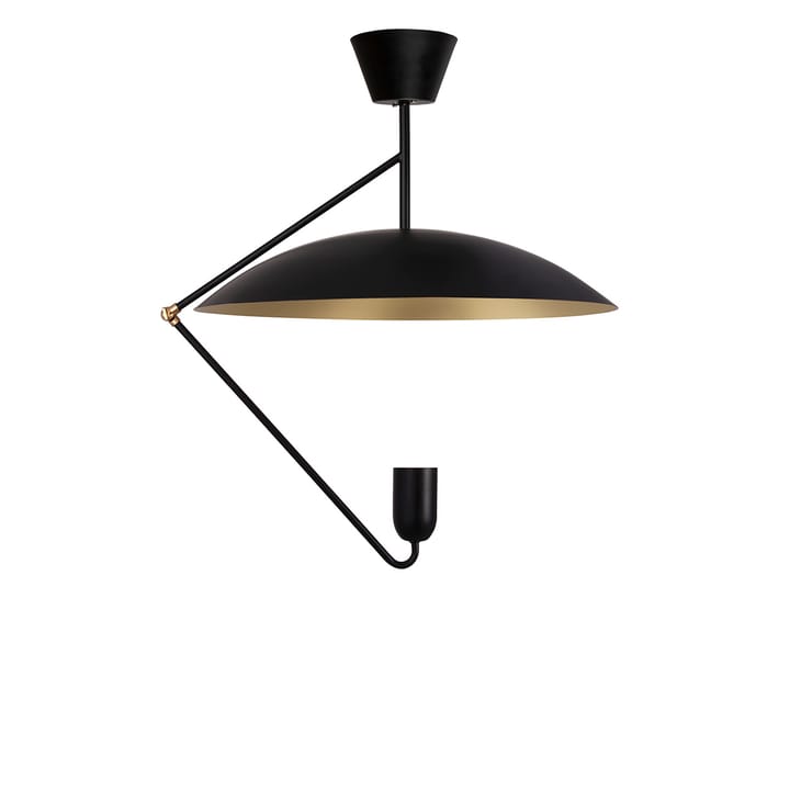 Lámpara colgante Undercover 50 cm - negro-latón cepillado - Globen Lighting