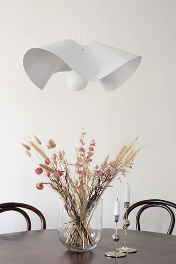 Lámpara colgante Volang Ø50 cm, blanco Globen Lighting