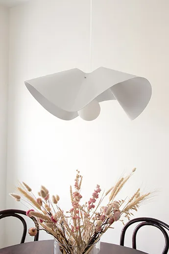 Lámpara colgante Volang Ø50 cm, blanco Globen Lighting