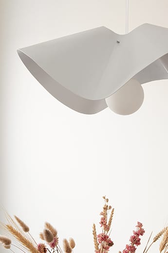 Lámpara colgante Volang Ø50 cm, blanco Globen Lighting