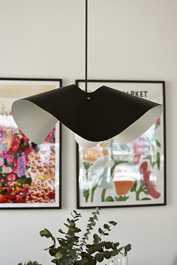 Lámpara colgante Volang Ø50 cm, negro Globen Lighting