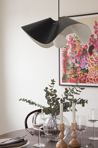Lámpara colgante Volang Ø50 cm, negro Globen Lighting