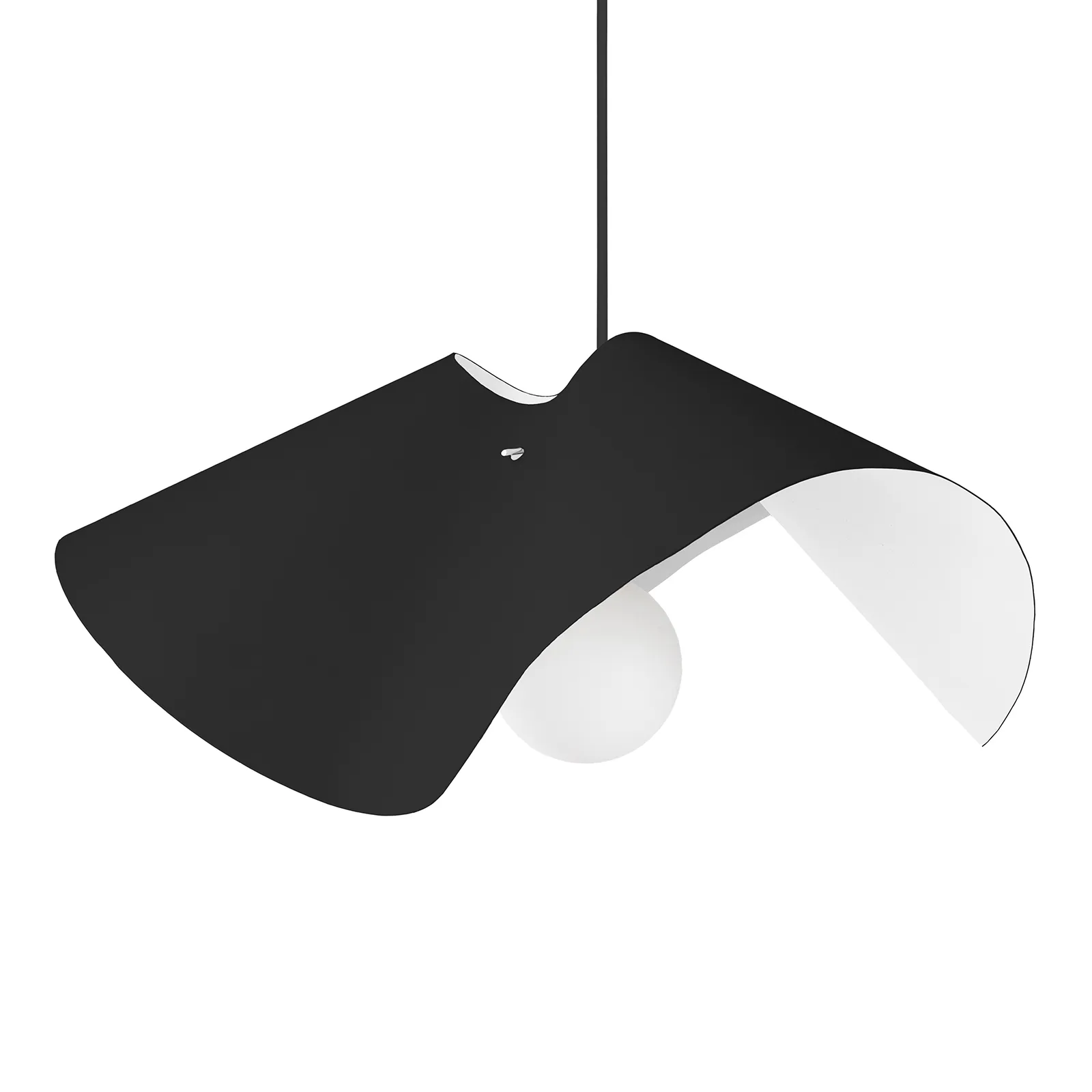 Lámpara colgante Volang Ø50 cm, negro Globen Lighting
