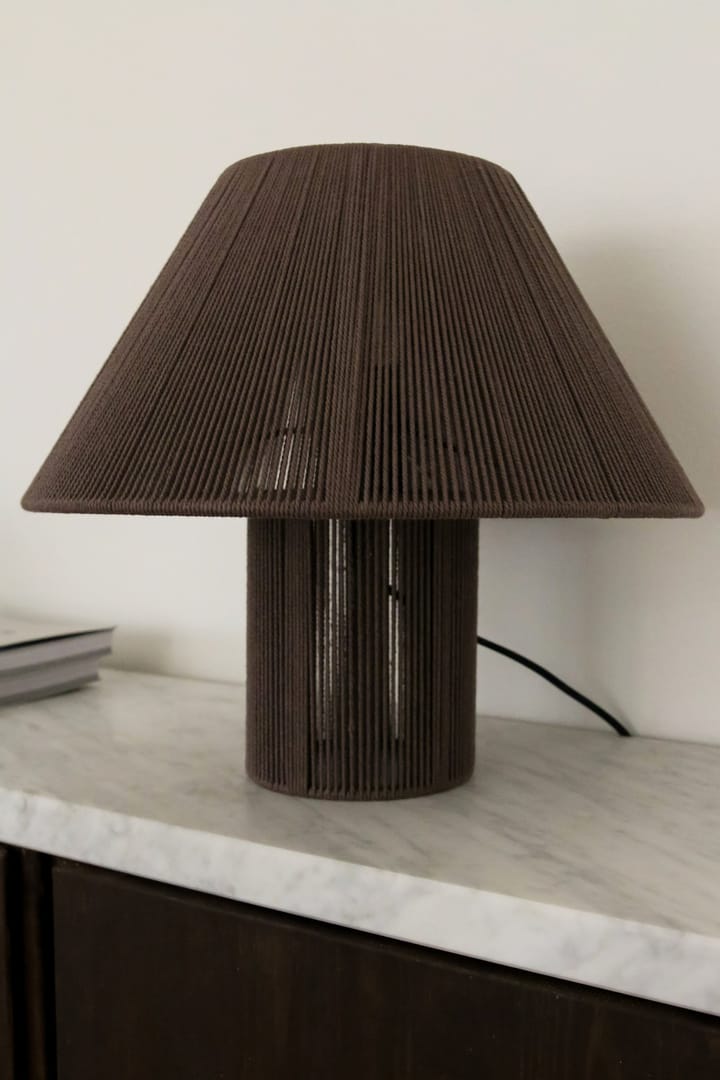 Lámpara de mesa Anna Ø35 cm - marrón - Globen Lighting