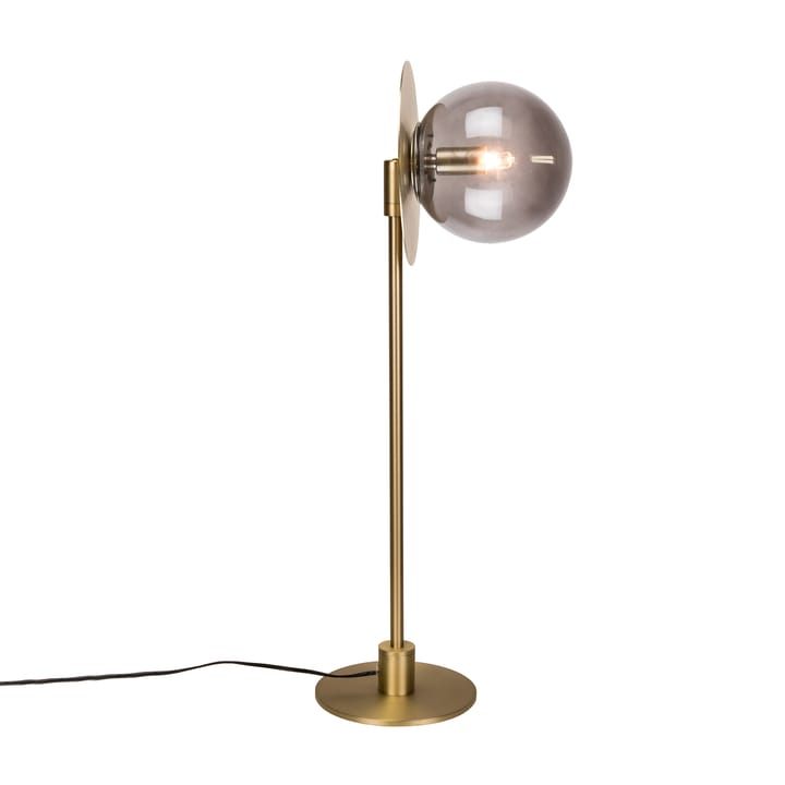 Lámpara de mesa Art Deco - latón, vidrio color humo - Globen Lighting