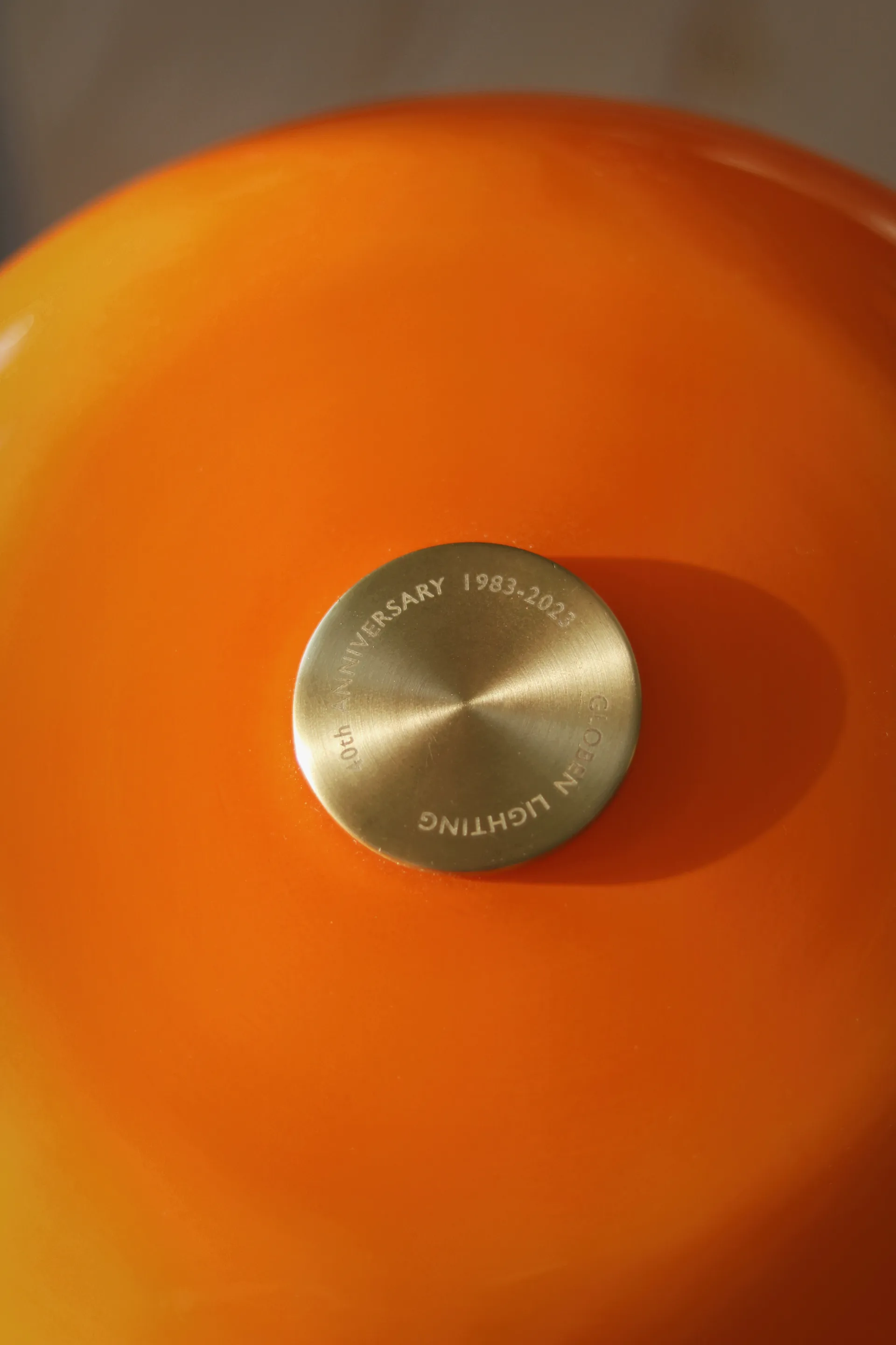 Lámpara de mesa Bullen 25, Naranja Globen Lighting