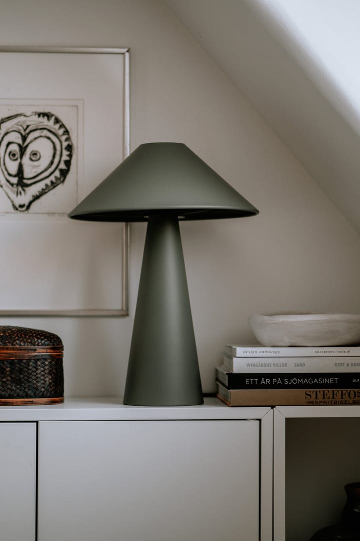 Lámpara de mesa Cannes, verde Globen Lighting