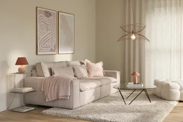 Lámpara de mesa Castello 24 - Mármol rosa tenue - Globen Lighting