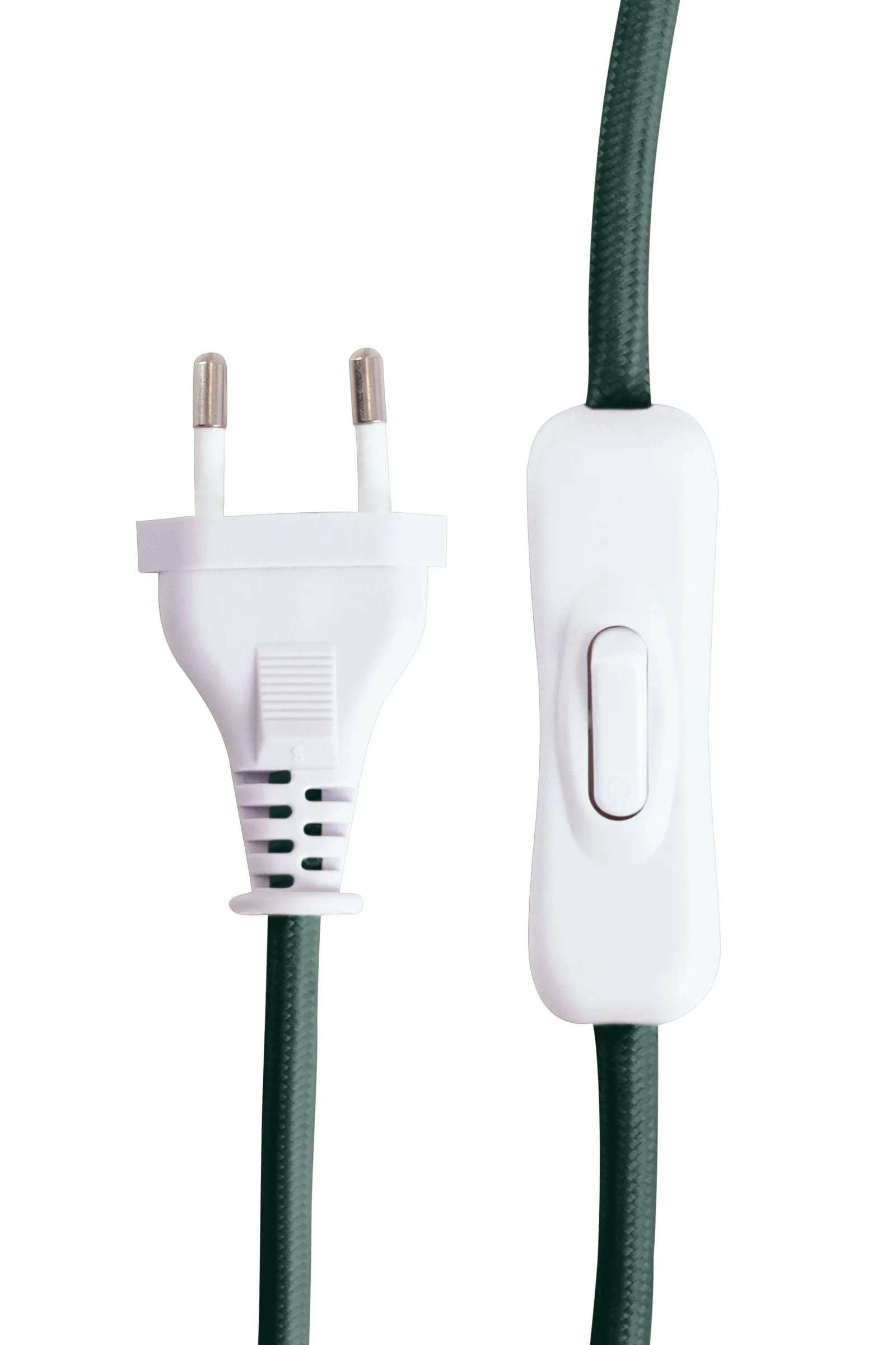 Lámpara de mesa Castello 24, Mármol verde oscuro, pantalla blanca Globen Lighting