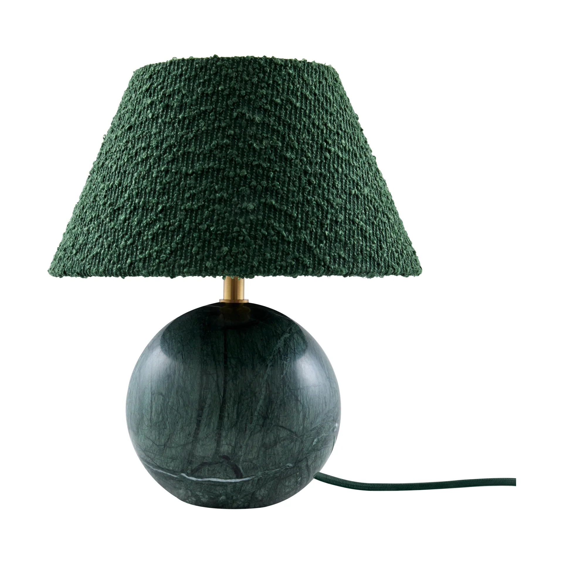 Lámpara de mesa Castello 24, Mármol verde oscuro Globen Lighting
