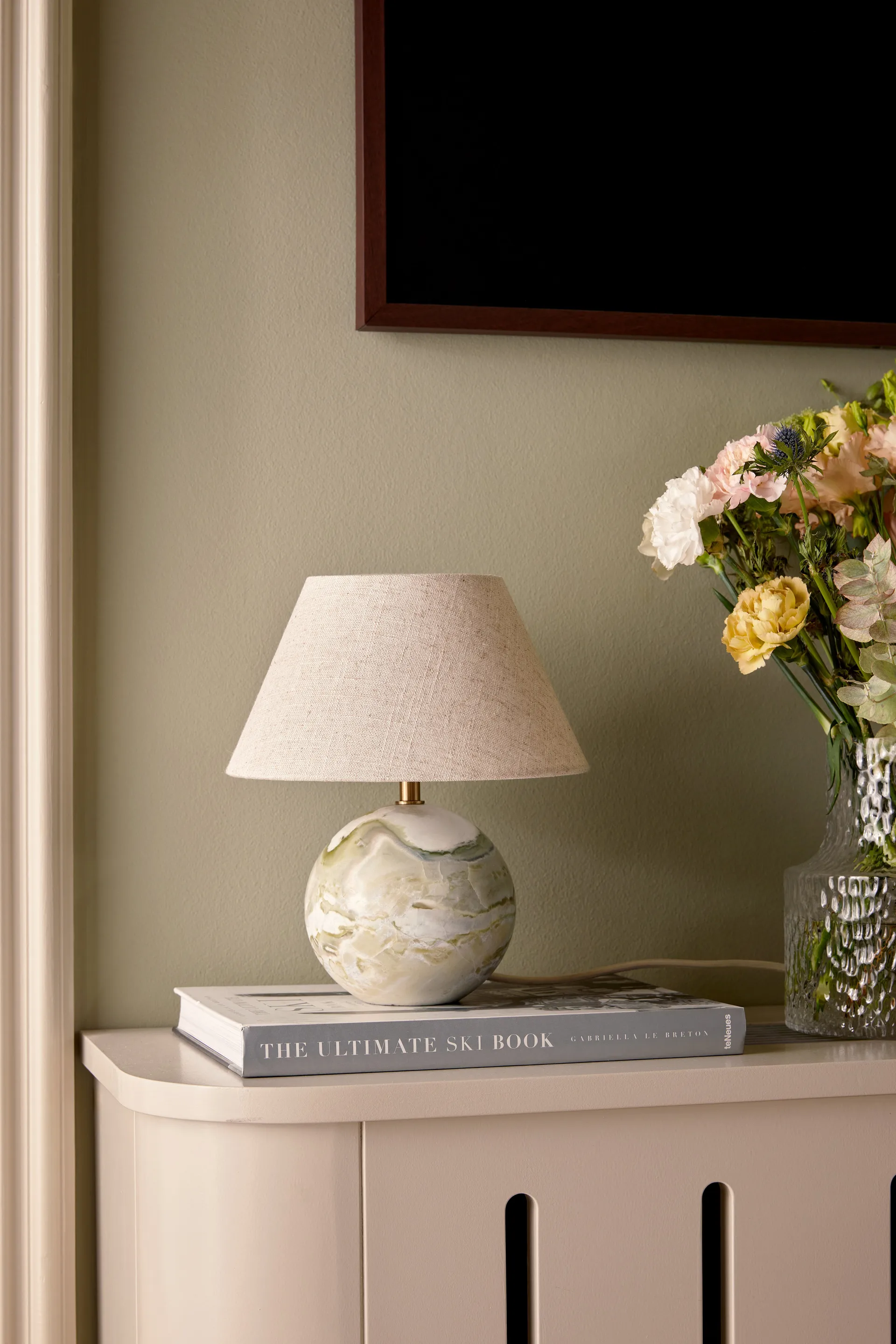 Lámpara de mesa Castello 24, Verde Globen Lighting