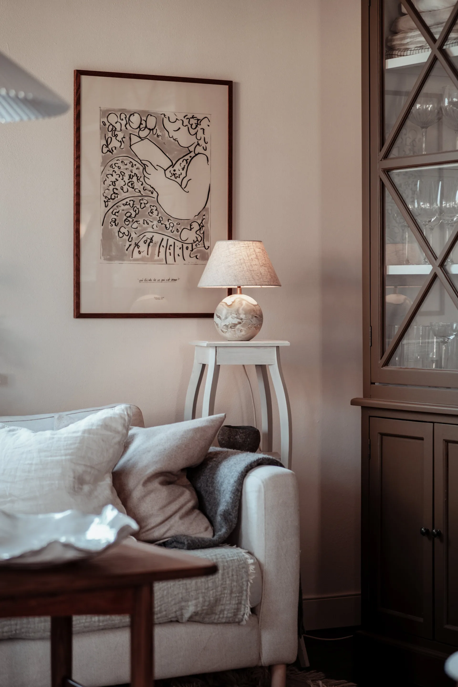 Lámpara de mesa Castello 24, Verde Globen Lighting