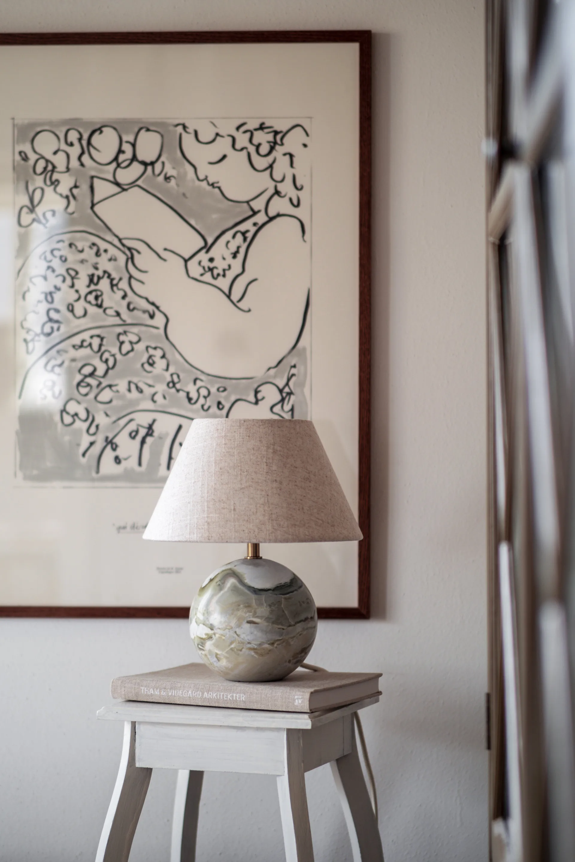 Lámpara de mesa Castello 24, Verde Globen Lighting