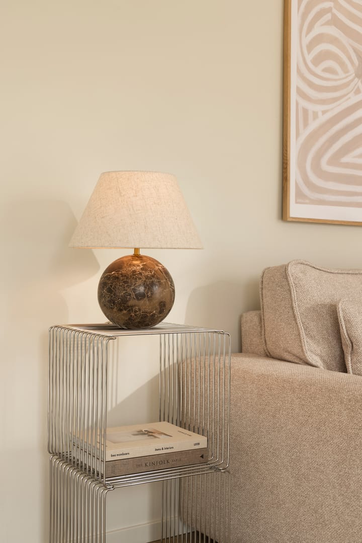 Lámpara de mesa Castello 35, Mármol marrón Globen Lighting