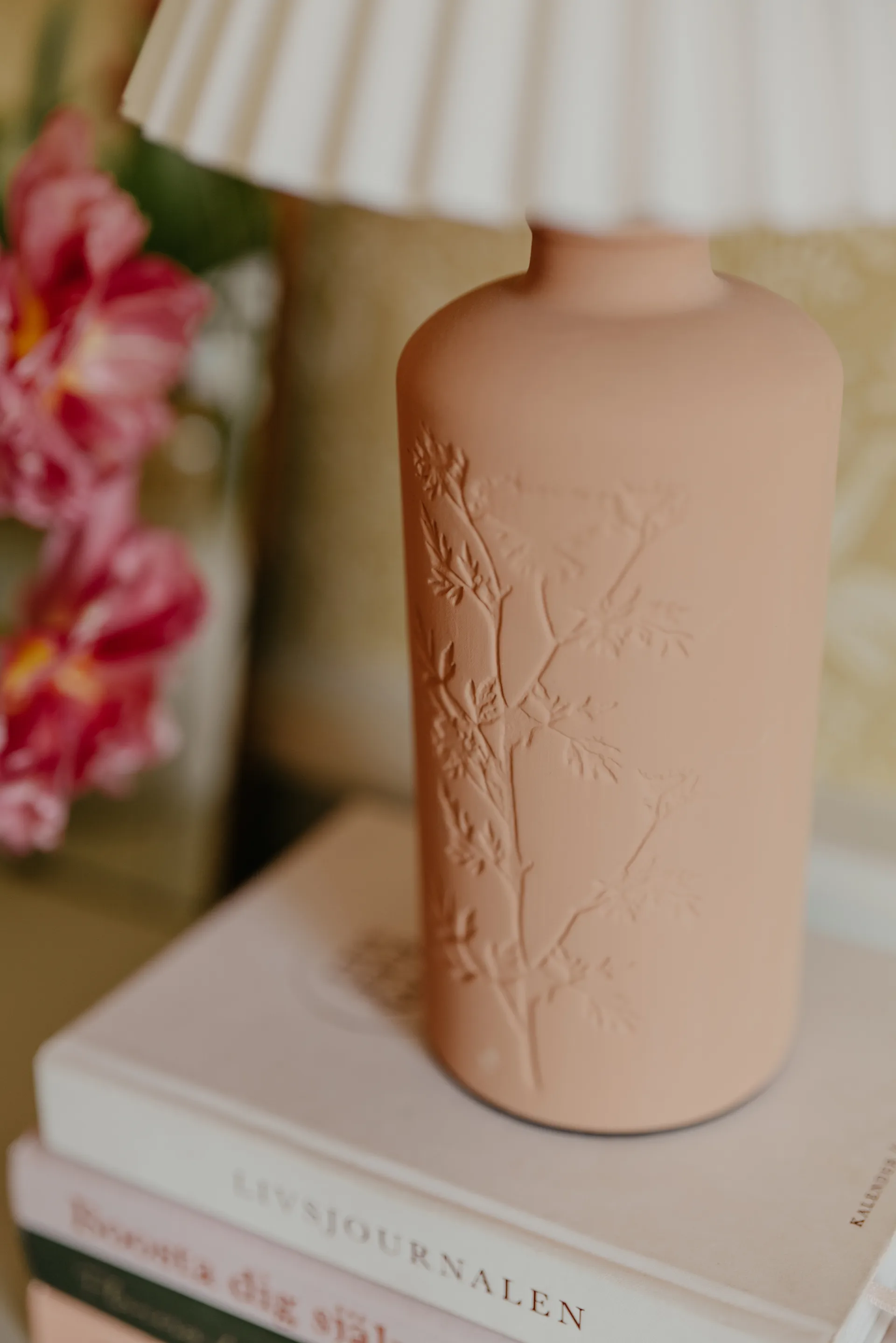 Lámpara de mesa Flora 39 cm, terracota Globen Lighting