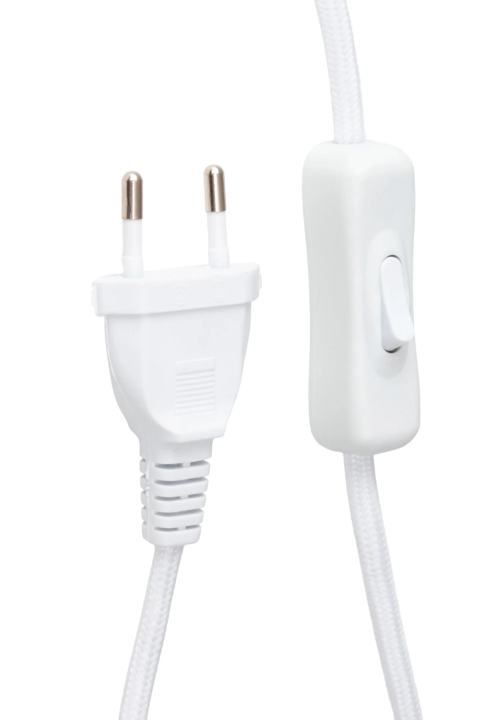 Lámpara de mesa Florian, Blanco bouclé/beige, Ø20 × 39 cm Globen Lighting