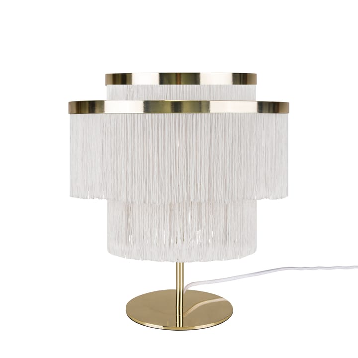 Lámpara de mesa Frans - blanco, latón - Globen Lighting