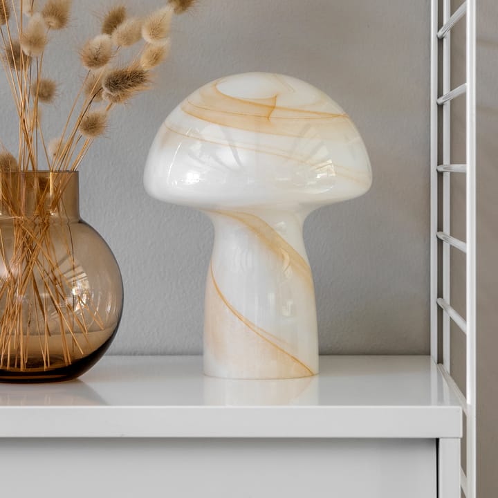 Lámpara de mesa Fungo beige, 20 cm Globen Lighting
