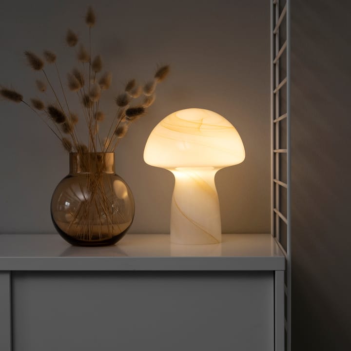 Lámpara de mesa Fungo beige, 20 cm Globen Lighting