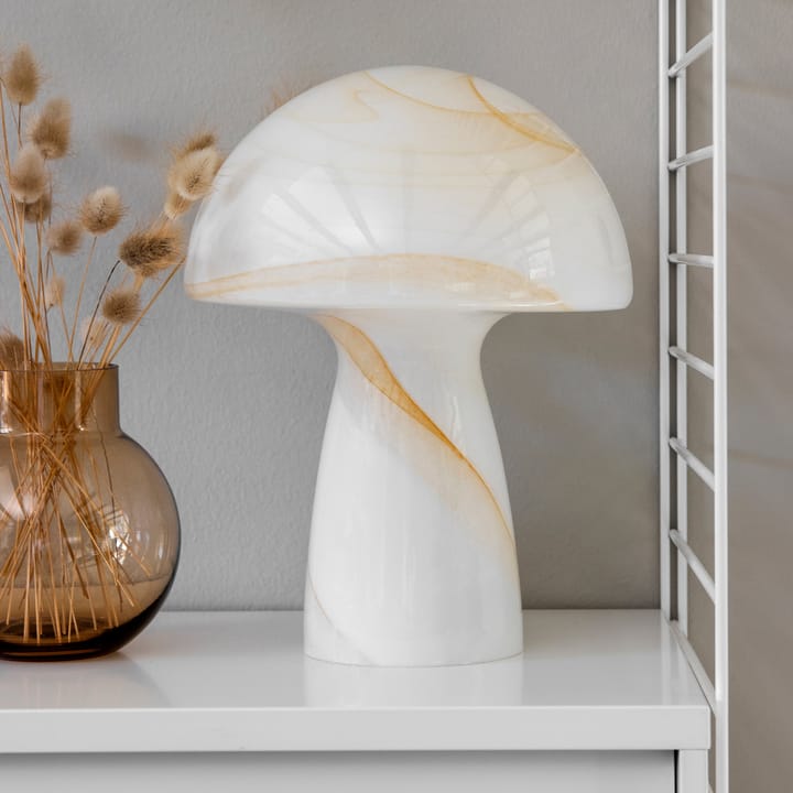 Lámpara de mesa Fungo beige, 30 cm Globen Lighting