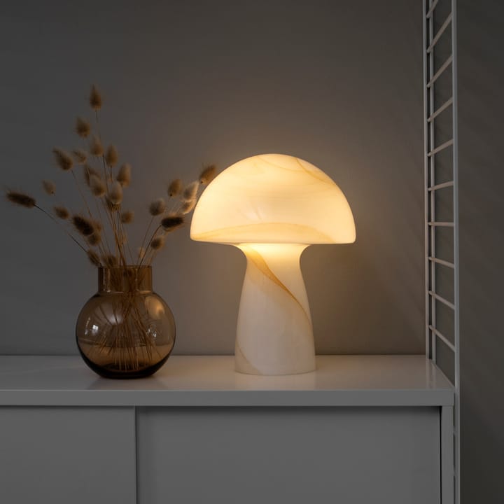 Lámpara de mesa Fungo beige, 30 cm Globen Lighting