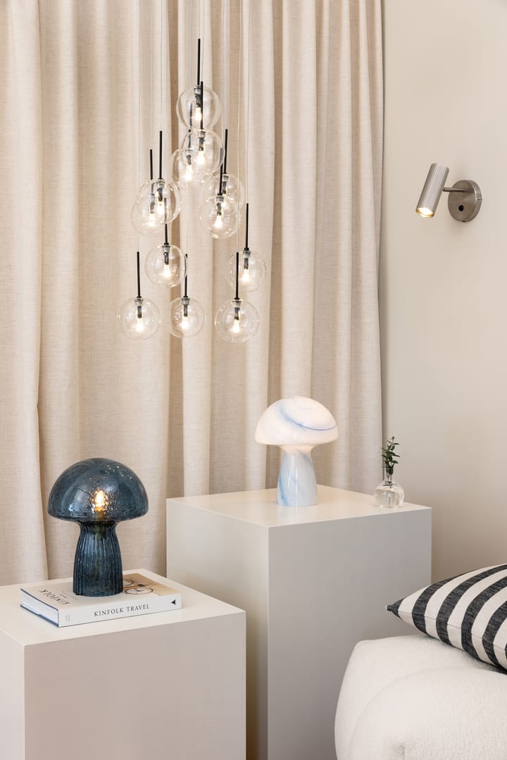 Lámpara de mesa Fungo Swirl 22, Azul Globen Lighting