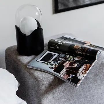 Lámpara de mesa Ghost - Beige, vidrio transparente - Globen Lighting