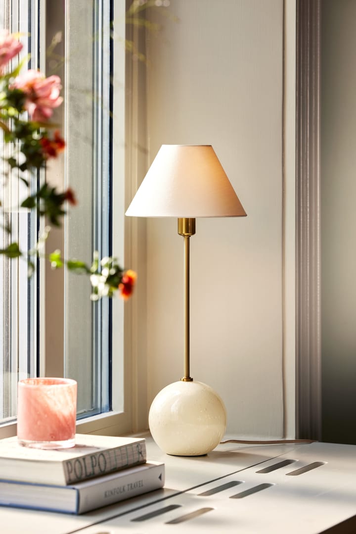 Lámpara de mesa Iris 20, Crema Globen Lighting
