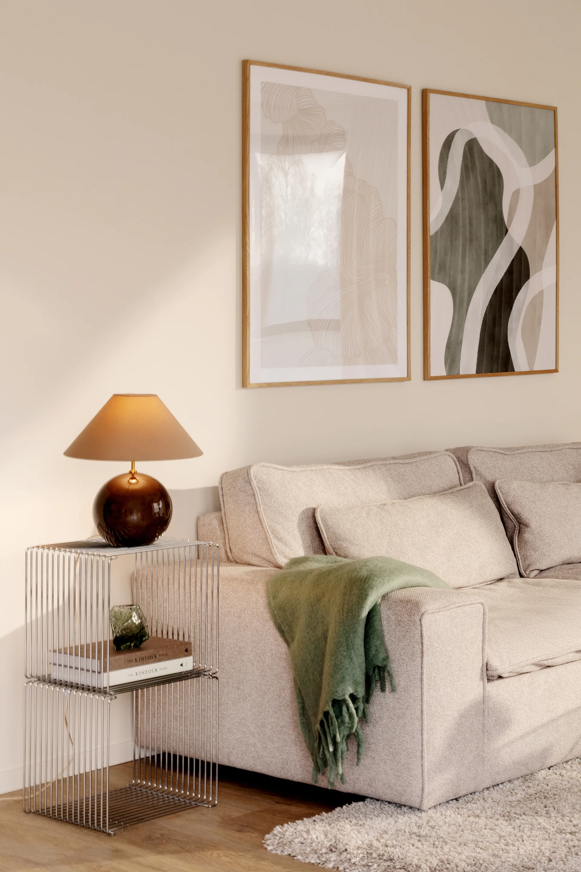 Lámpara de mesa Iris 35 39 cm, Moca Globen Lighting