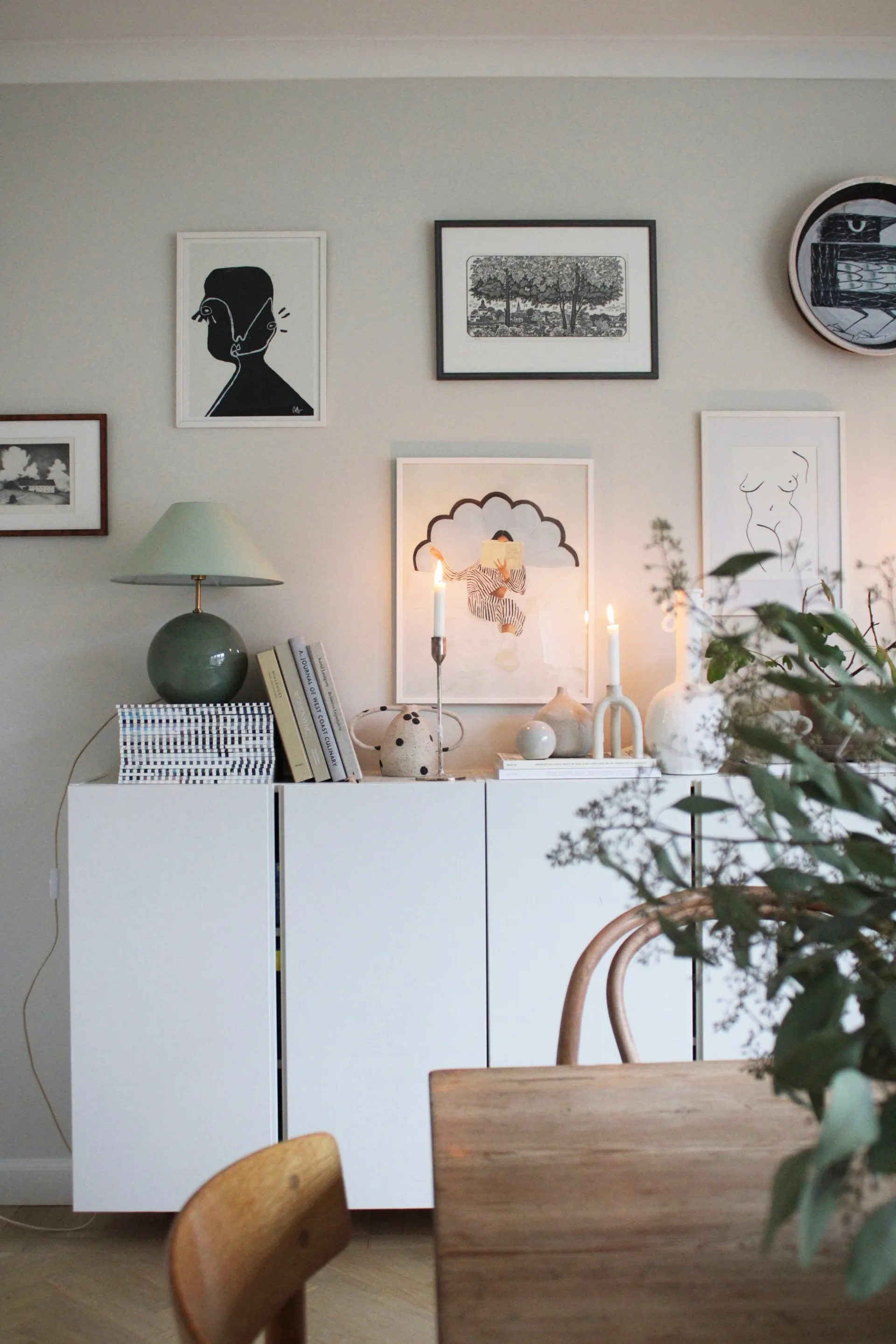 Lámpara de mesa Iris 35 39 cm, Verde Globen Lighting