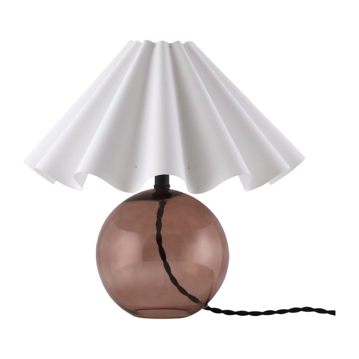 Lámpara de mesa Judith Ø30 cm - marrón-blanco - Globen Lighting