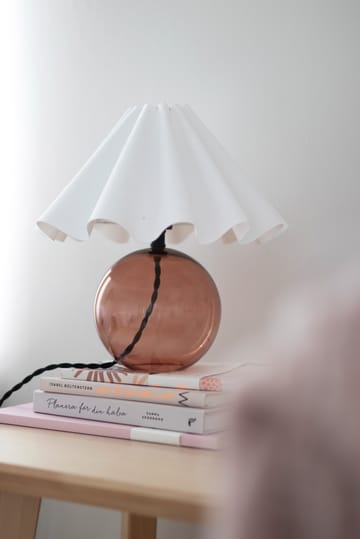 Lámpara de mesa Judith Ø30 cm - marrón-blanco - Globen Lighting