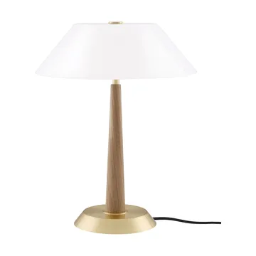 Lámpara de mesa Ligna - Roble-latón bruto, Ø29x39,2 cm - Globen Lighting