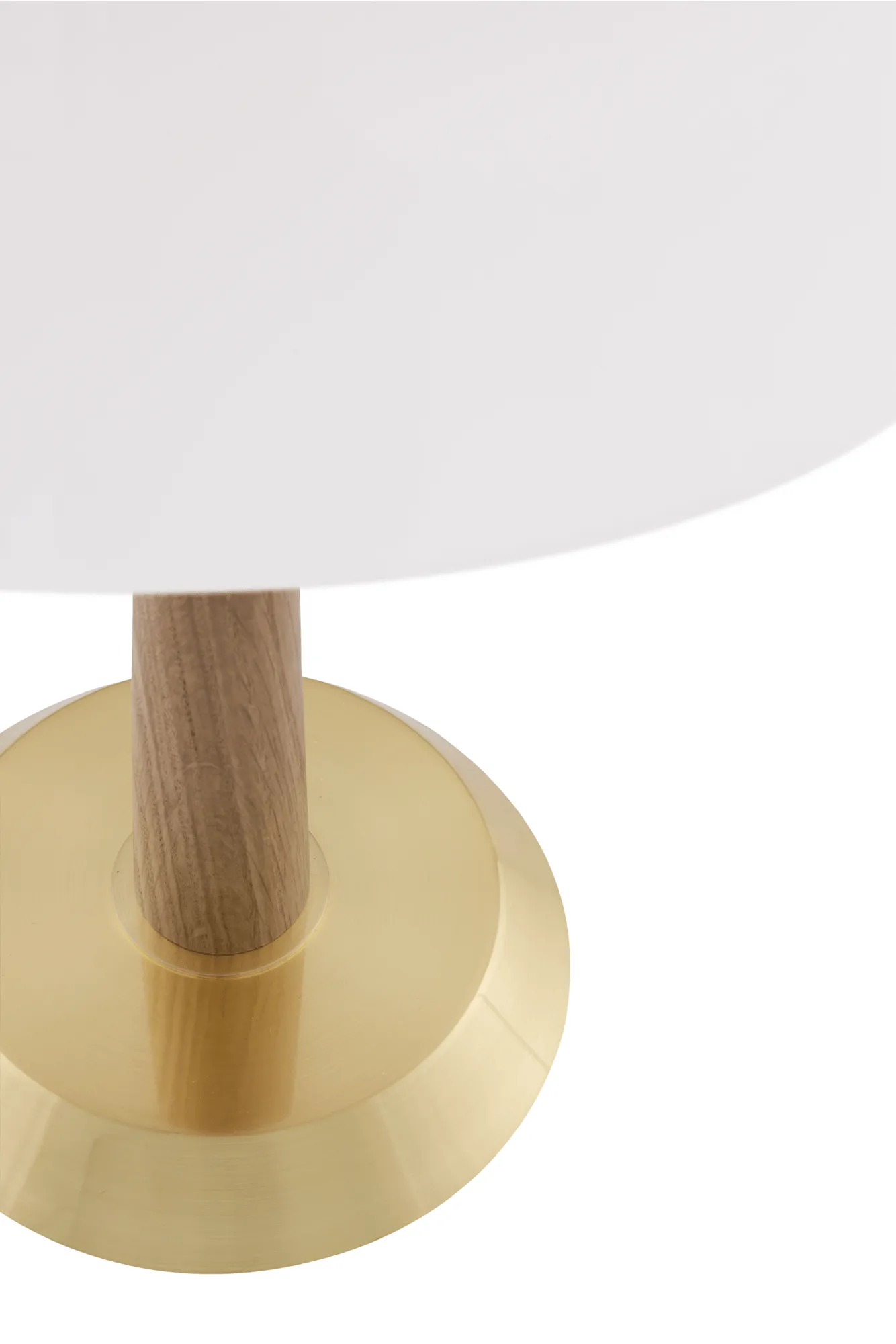 Lámpara de mesa Ligna, Roble-latón bruto, Ø29x39,2 cm Globen Lighting