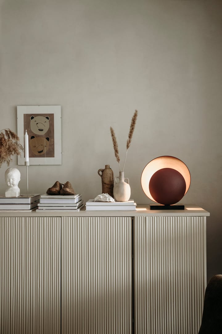 Lámpara de mesa Orbit, Maroon-black Globen Lighting