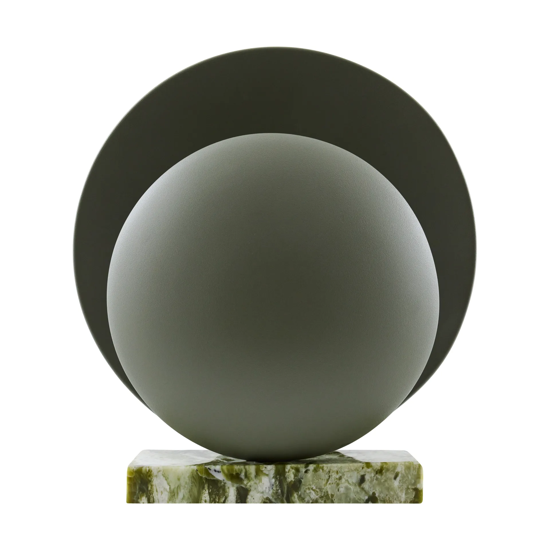 Lámpara de mesa Orbit, Verde musgo Globen Lighting