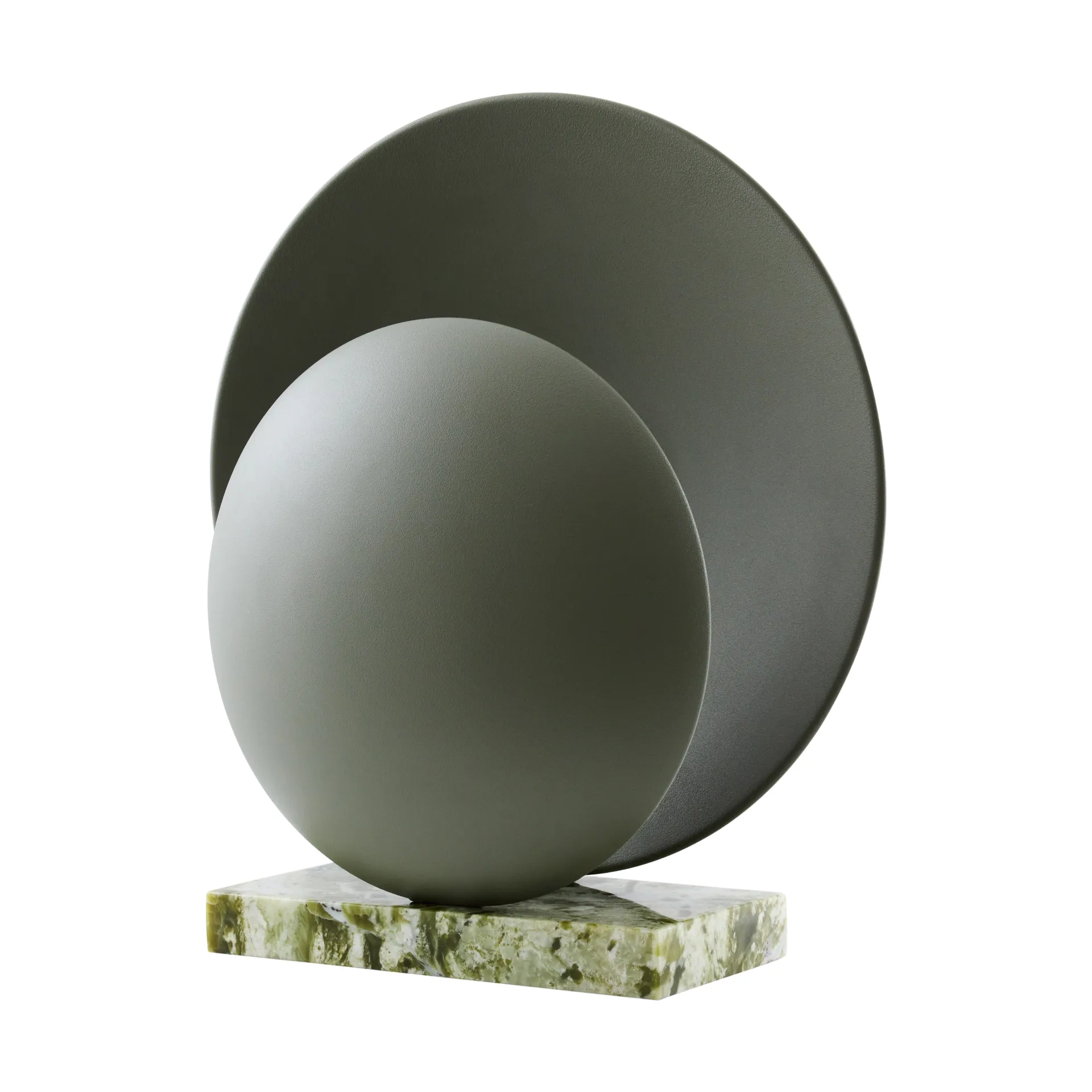 Lámpara de mesa Orbit, Verde musgo Globen Lighting