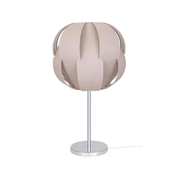 Lámpara de mesa Pavot 25 - Beige, base de cromo - Globen Lighting