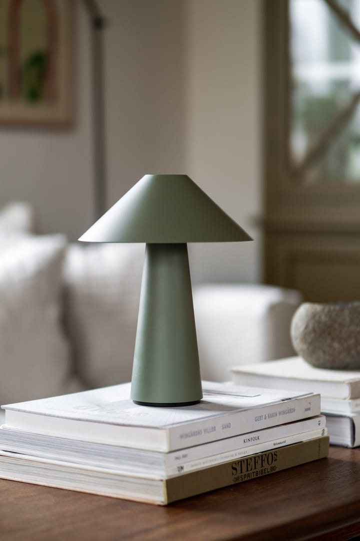 Lámpara de mesa portátil Cannes, Verde Globen Lighting