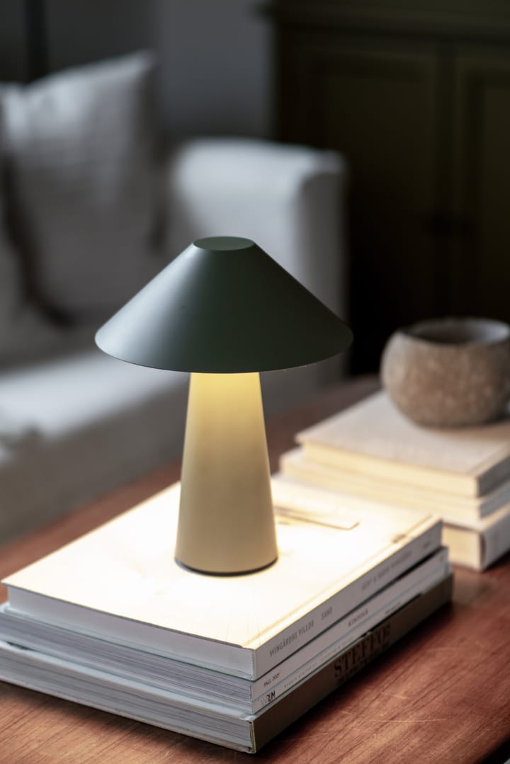 Lámpara de mesa portátil Cannes, Verde Globen Lighting