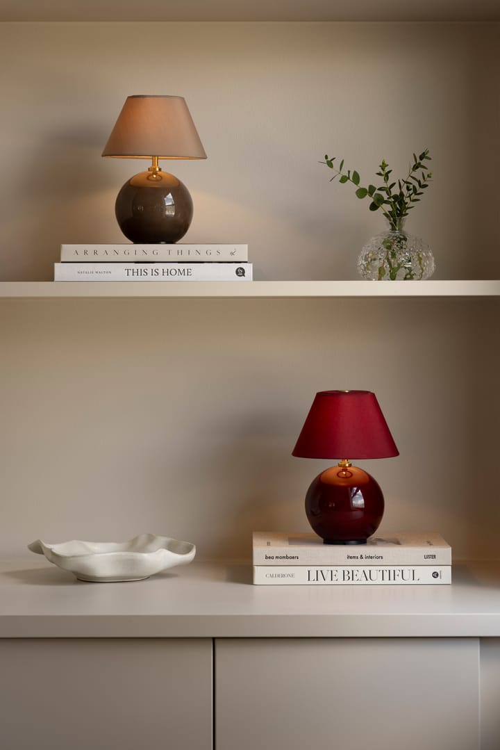 Lámpara de mesa portátil Iris 16, Mocha Globen Lighting