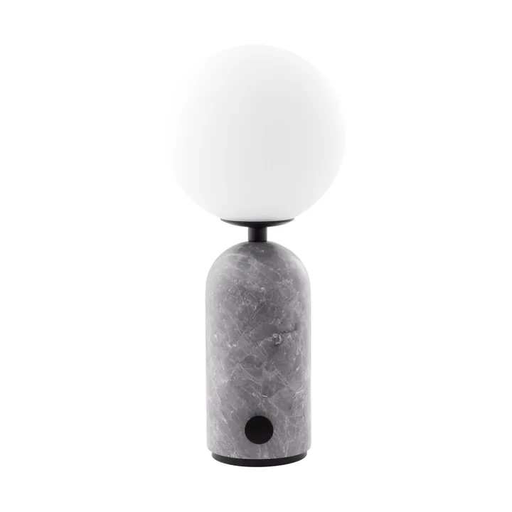 Lámpara de mesa portátil Torrano - Mármol gris, 27,5 cm - Globen Lighting