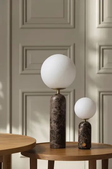 Lámpara de mesa Torrano portátil - Mármol marrón - Globen Lighting