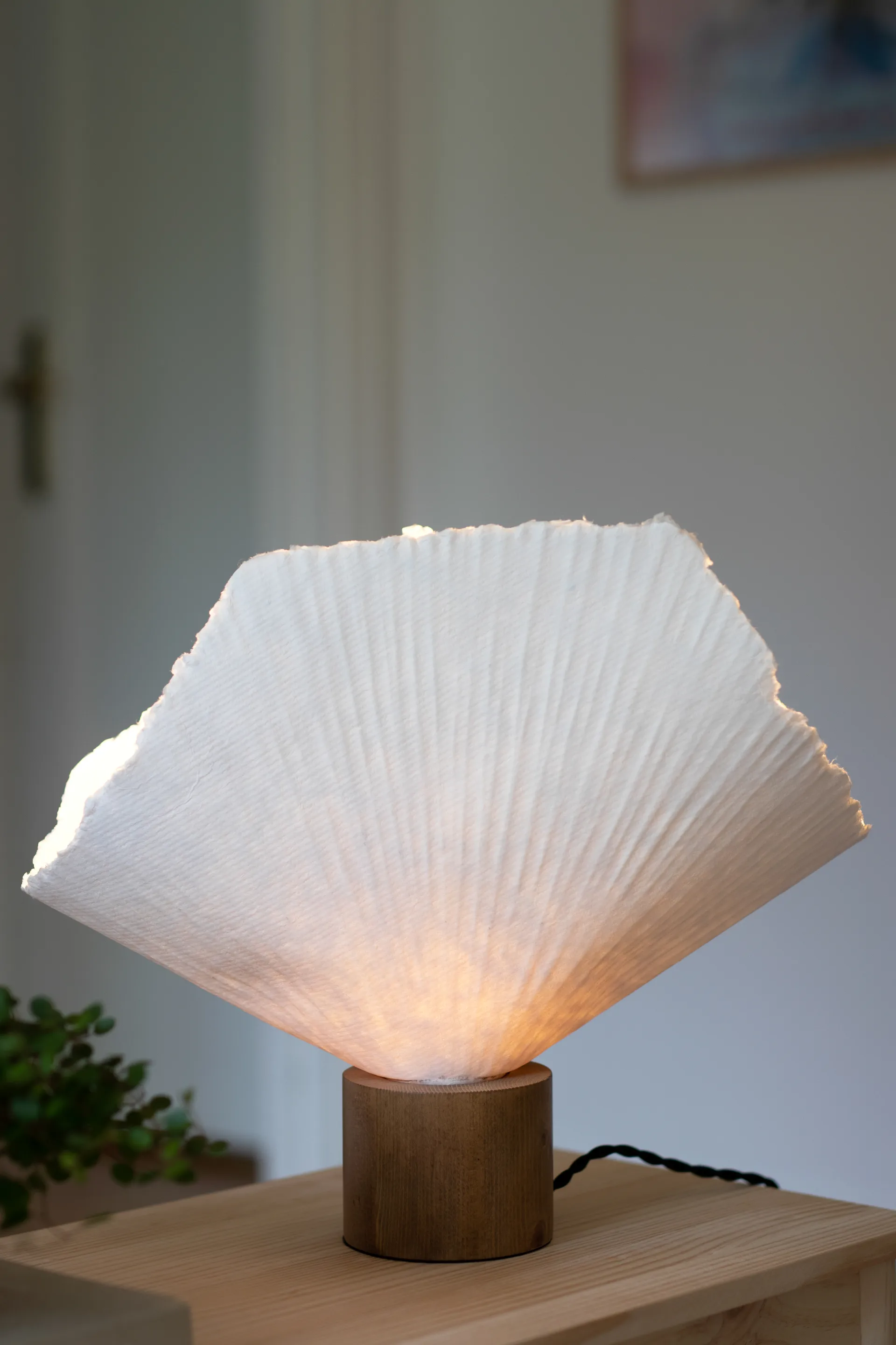 Lámpara de mesa Tropez, Natur-roble Globen Lighting