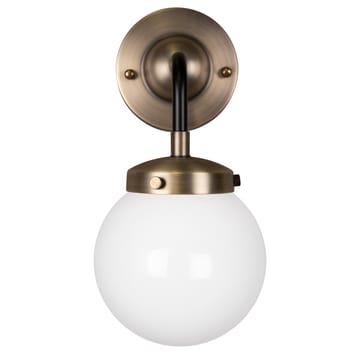 Lámpara de pared Alley 1 IP44 - latón antiguo-blanco - Globen Lighting