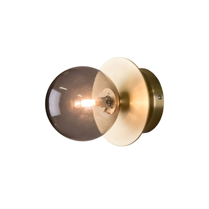 Lámpara de pared Art Deco IP44 - Humo/latón cepillado - Globen Lighting