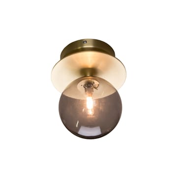 Lámpara de pared Art Deco IP44 - Humo/latón cepillado - Globen Lighting